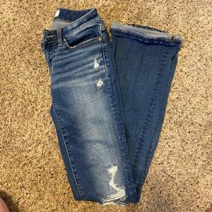 Womens Slim Fit Low Rise Bootcut Jeans